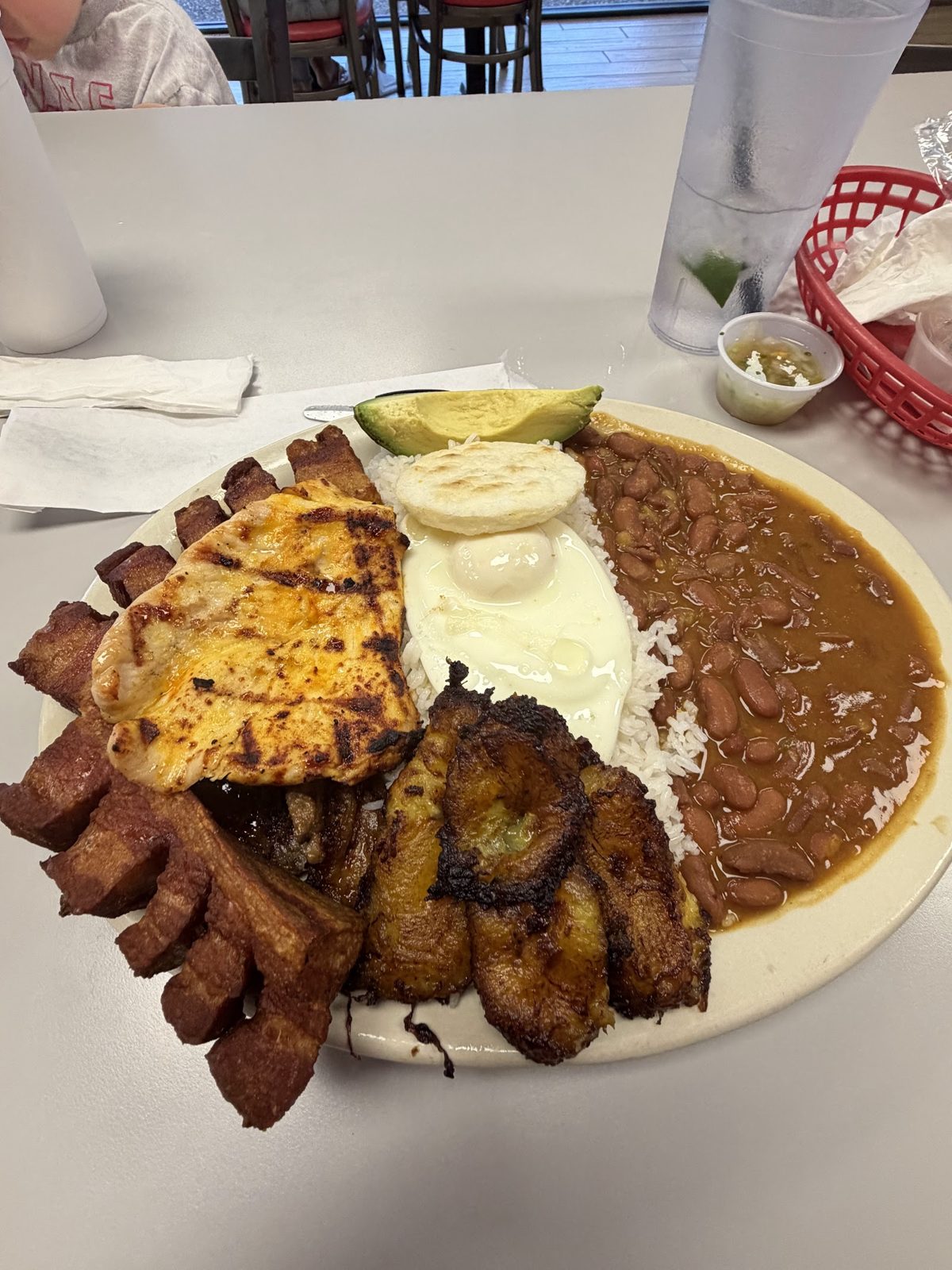 Platter with plantains