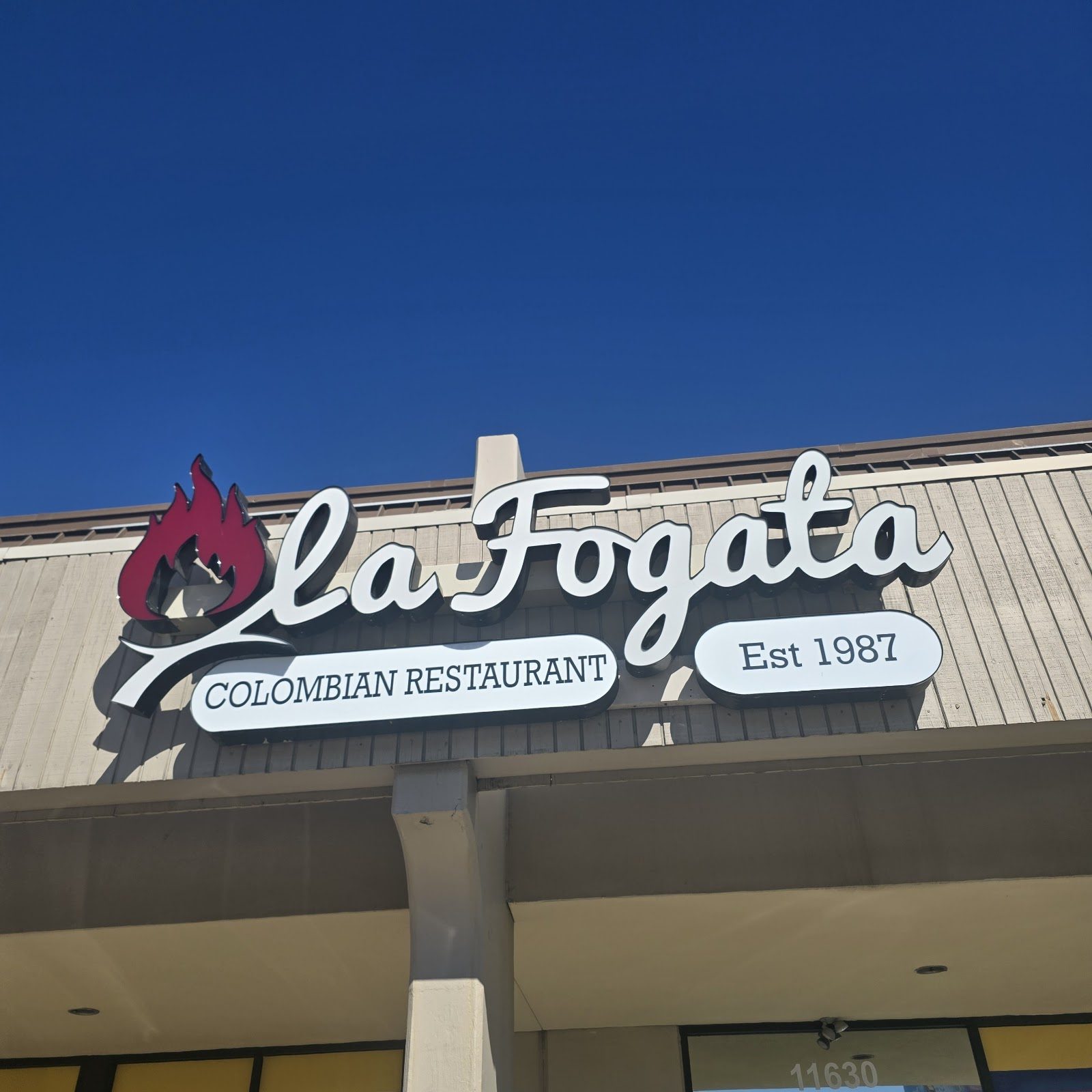 La Fogata sign
